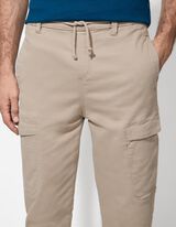 Cargo kalhoty - Poutka na opasek - béžová