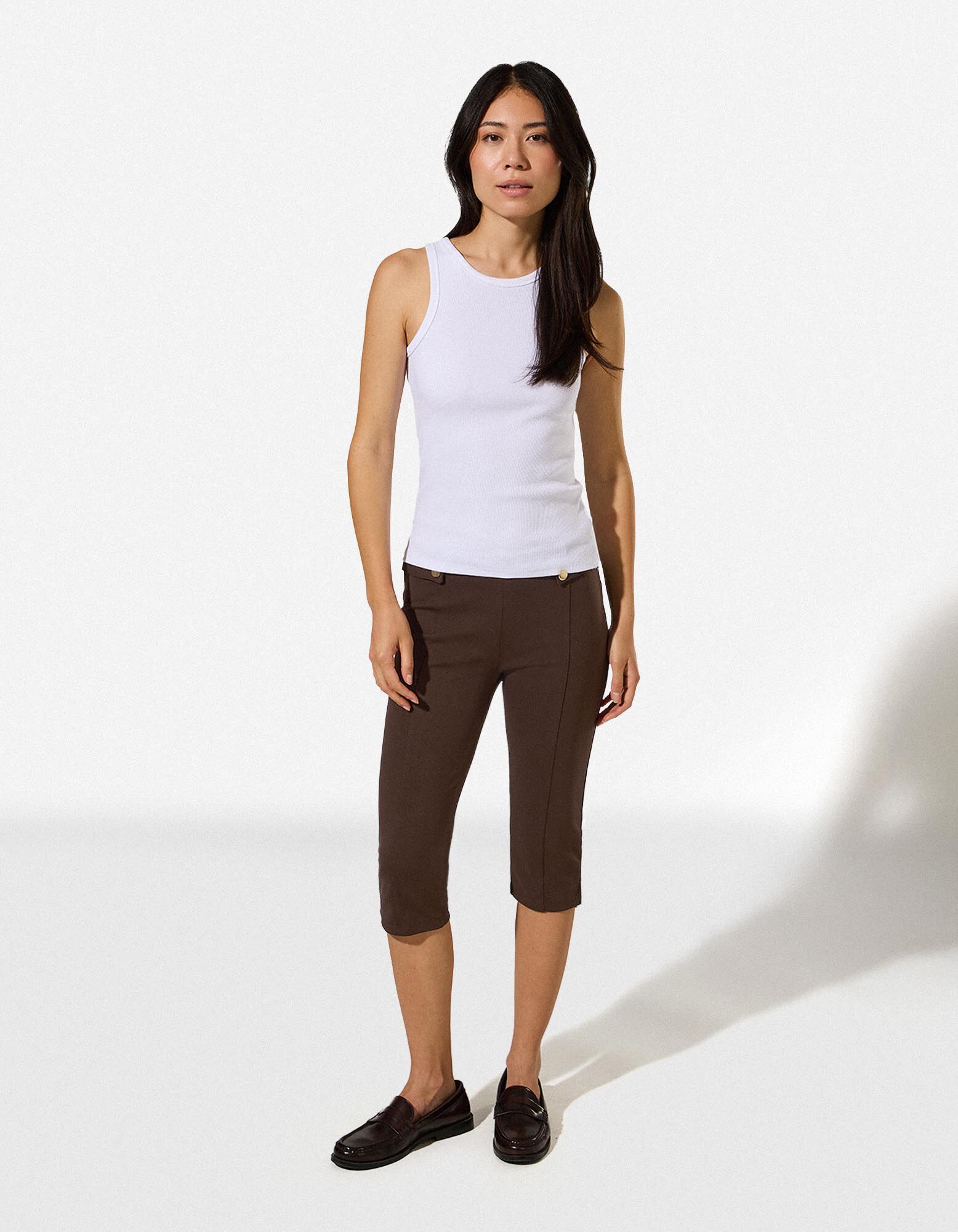 Leggings - Viskose-Anteil - Dunkelbraun