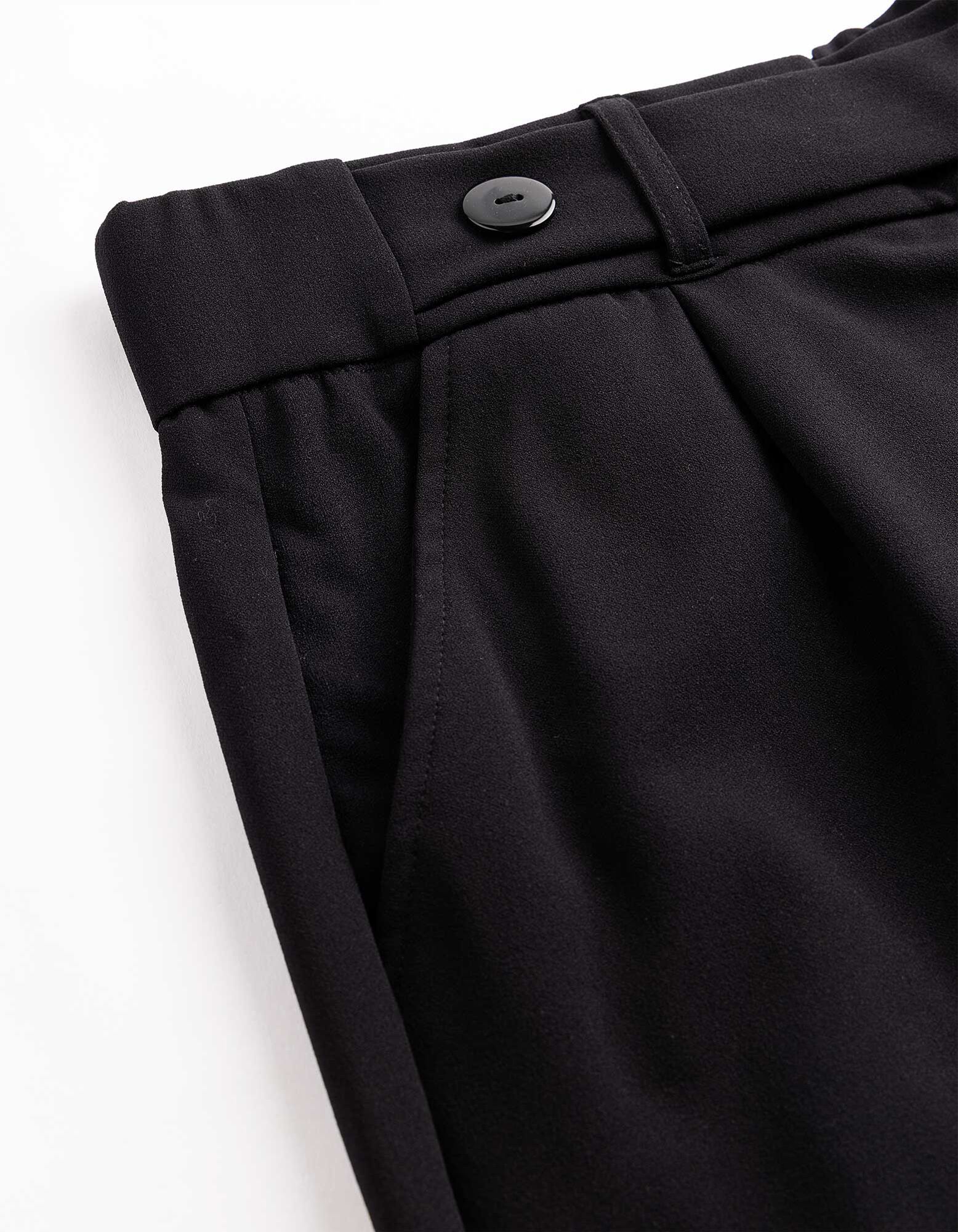 Culotte - Eingrifftaschen - Schwarz