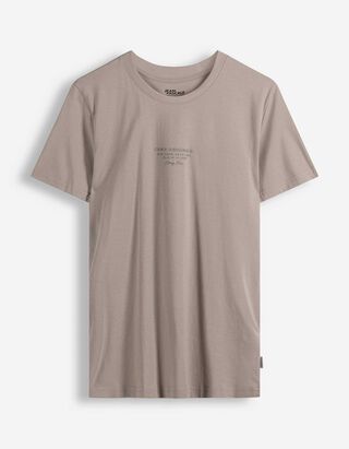 T-Shirt - einfarbig - beige