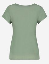 Pyjamashirt - Borduursels - turkoois