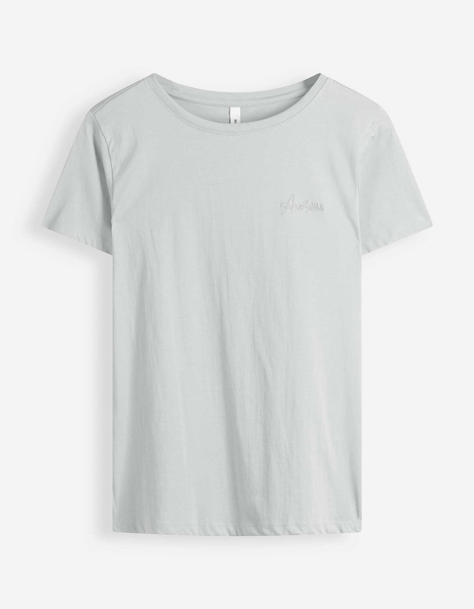T-shirt - Borduursels - Lichtblauw