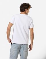 T-Shirt - einfarbig - Wei&szlig;