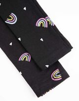 Legging - Print all-over - zwart