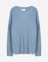 Pullover - Rundhals-Ausschnitt - blau