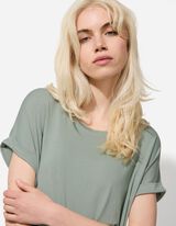 T-Shirt - Viskose-Mix - türkis