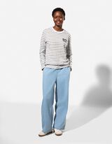 Langarmshirt - Streifen - gr&uuml;n