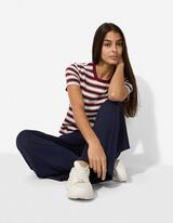 Hose - einfarbig - dunkelblau