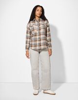 Hemd - Brusttasche - beige