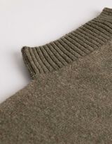 Stricktop - Rei&szlig;verschluss - Khaki
