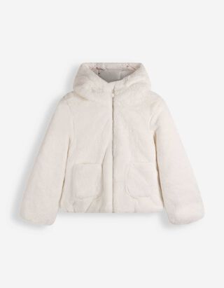 Giacca - Materiale morbido - Bianco sporco