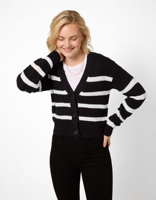Strickjacke - Strick - Schwarz