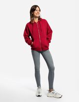 Cipzáros melegítőfelső - Relax Fit - piros