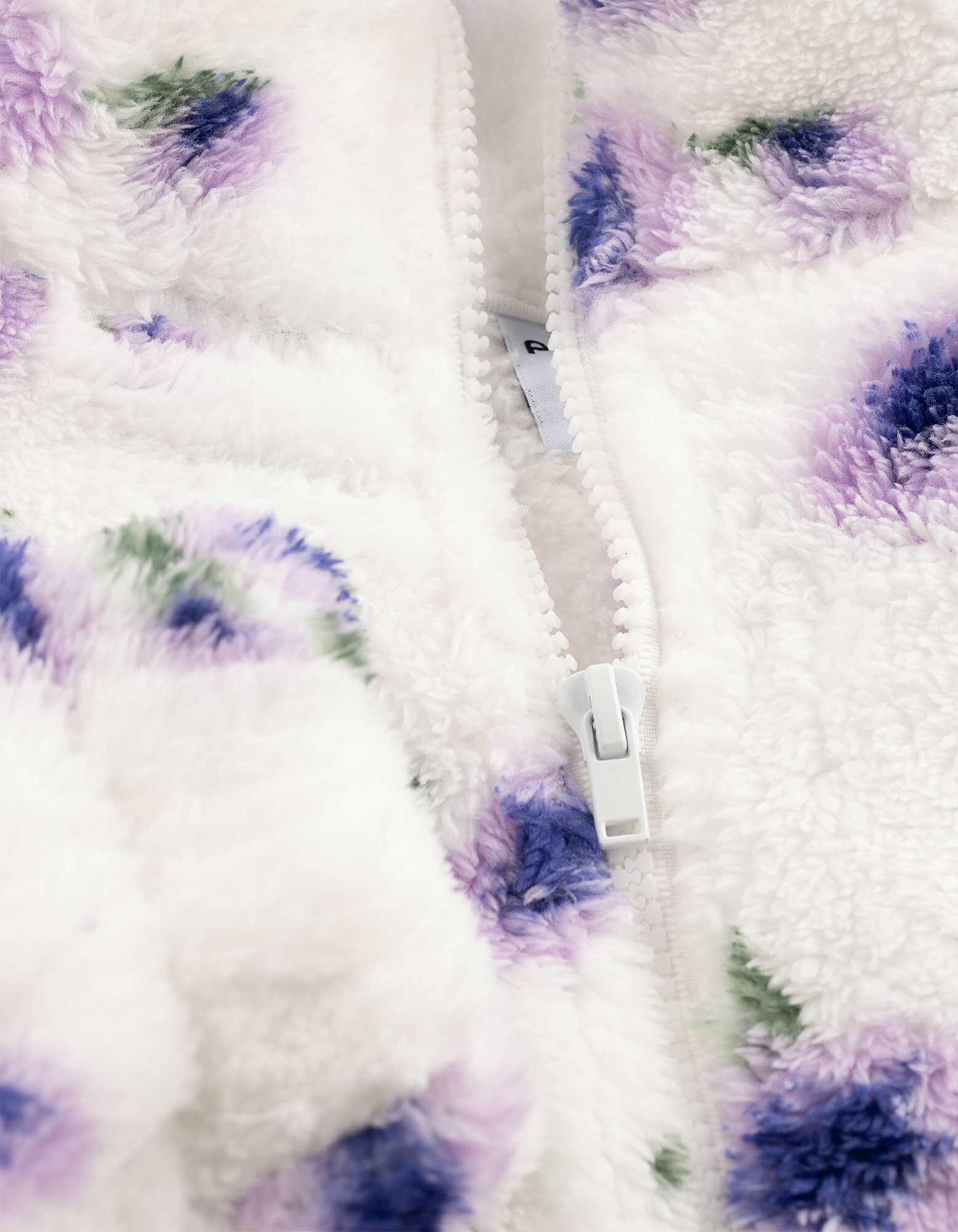 Sweatjacke - Pl&uuml;sch - Off-White