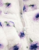 Sweatjacke - Pl&uuml;sch - Off-White