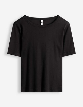 T-shirt - Texture c&ocirc;tel&eacute;e - Noir