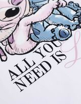 Tričko - Lilo a Stitch - bílá