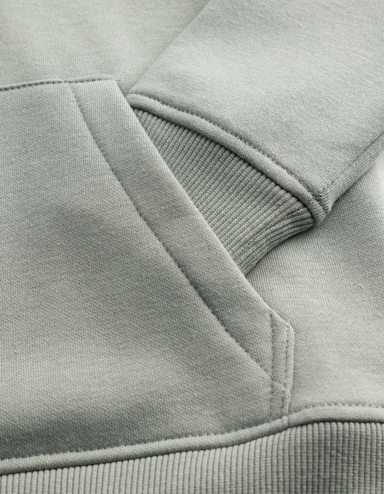 Hoodie - Color-Blocking - Khaki