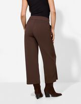 Hose - Elastischer Verschluss - dunkelbraun