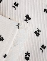 T-shirt - Fantasia floreale - bianco