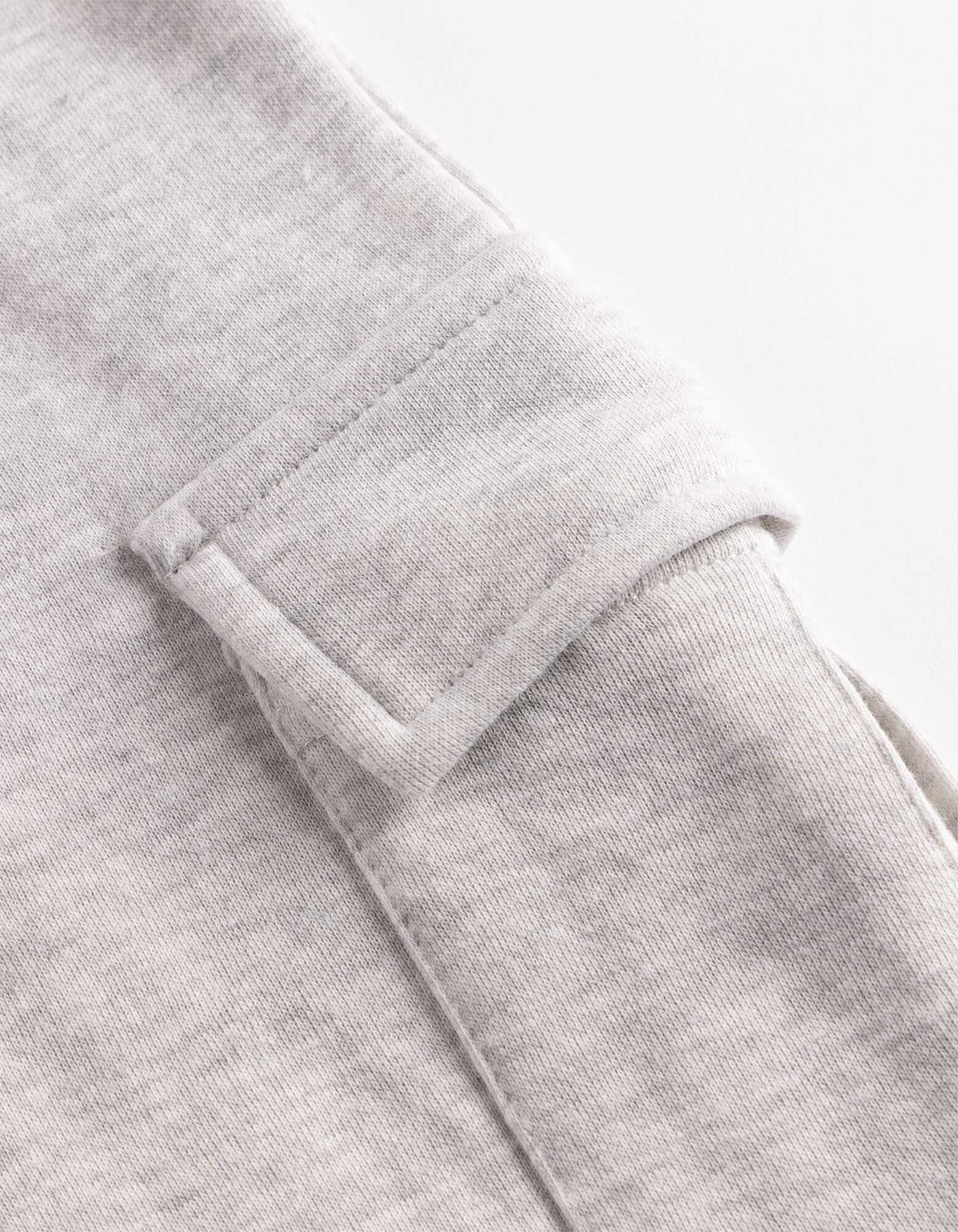 Cargohose - Loose Fit - Hellgrau