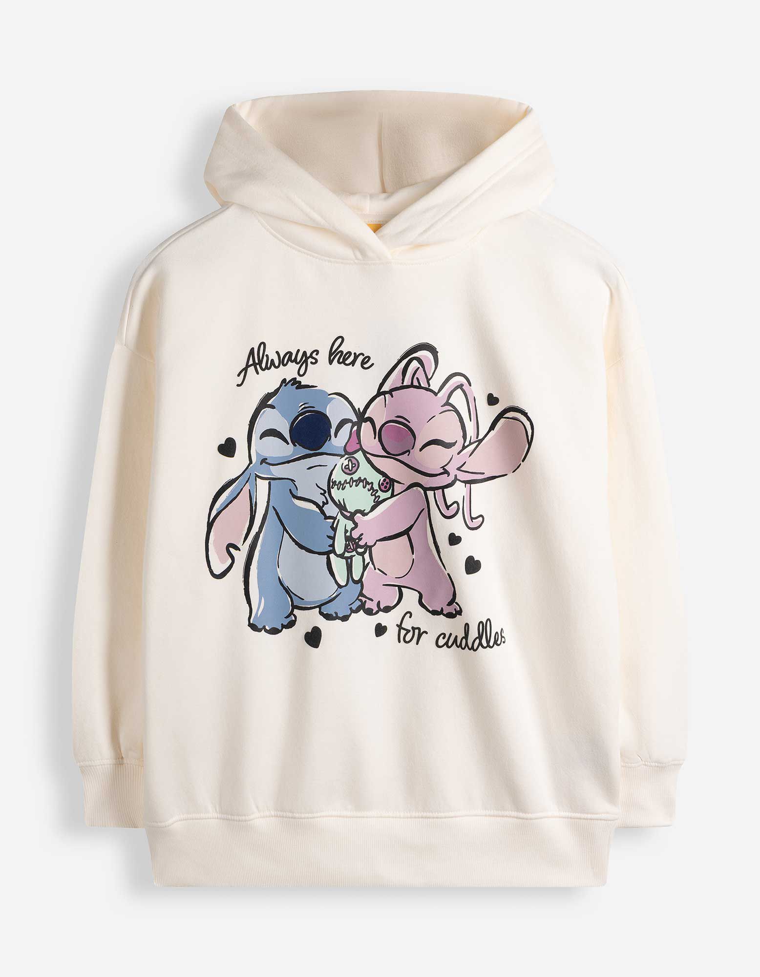 Hoodie - Lilo & Stitch - Off-White