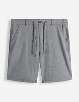 Chinoshorts - Meliert - gr&uuml;n