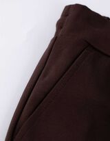 Hose - Regular Waist - dunkelbraun