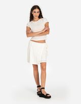 sp&oacute;dnica kopertowa - halka - bialy