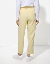 Pantaloni - Monocrom - Galben deschis