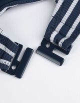 Bikini top - Rebraste - temno modra