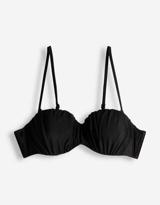 Bikinov&aacute; podprsenka - Nastaviteln&aacute; ram&iacute;nka - cern&aacute;