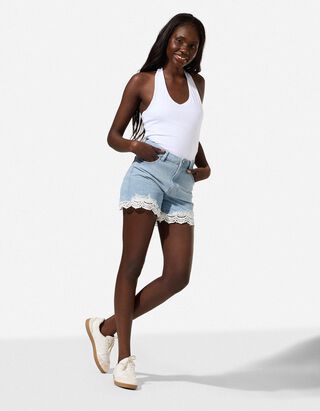 Shorts - Regular Fit - Hellblau
