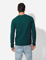 Pullover - Scollo rotondo - turchese