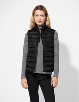 Steppweste - Steppnähte - schwarz