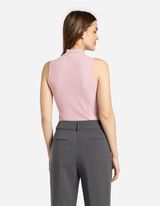 Top - Geribde structuur - roze