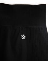 Leggings - Material respirabil - Negru