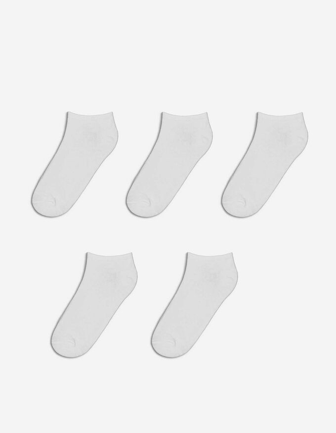 Lot De 5 Paires Chaussettes Basses ESPRIT - Coton Bio Mixte Taille Unique 36-41