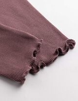 Legging - Geribd - Bessenrood
