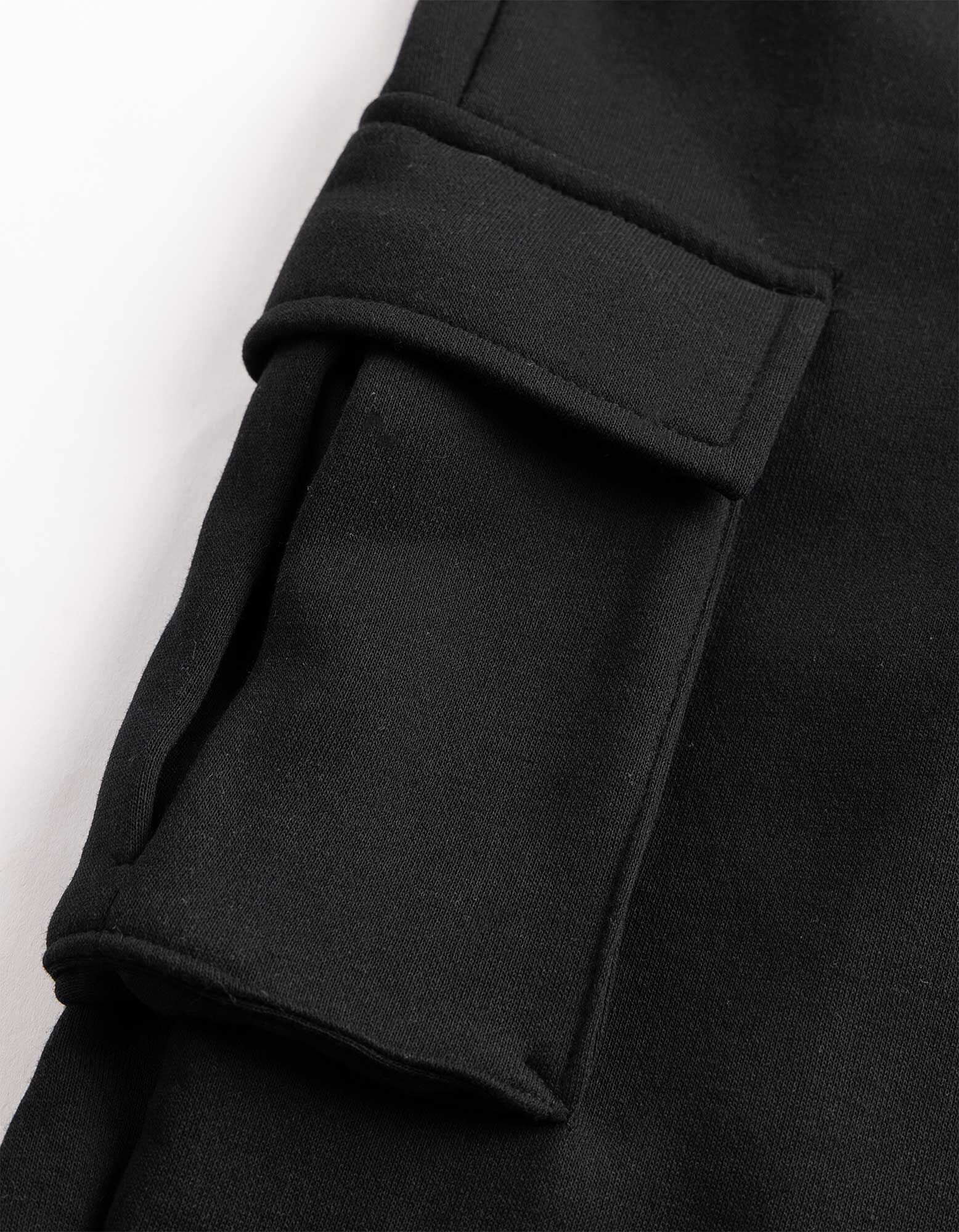 Cargohose - Loose Fit - Schwarz