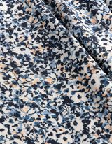 Bluse - Allover-Print - blau