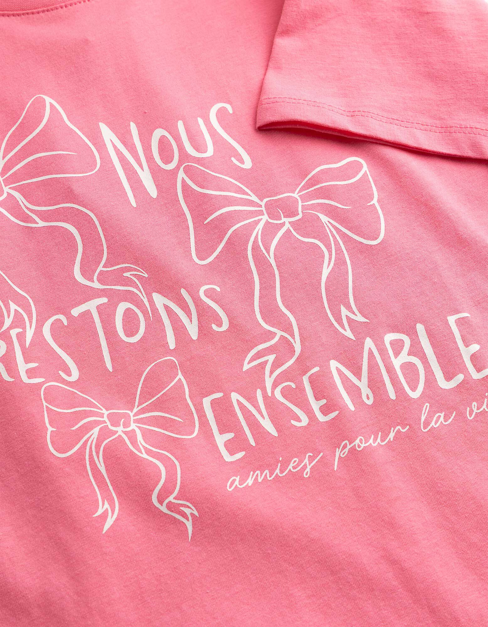 T-shirt - Impression avant - rose