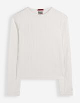 Langarmshirt - Labelpatch - Off-White