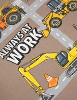 Majica kratkih rukava - Prednji ispis - svijetlo smedja