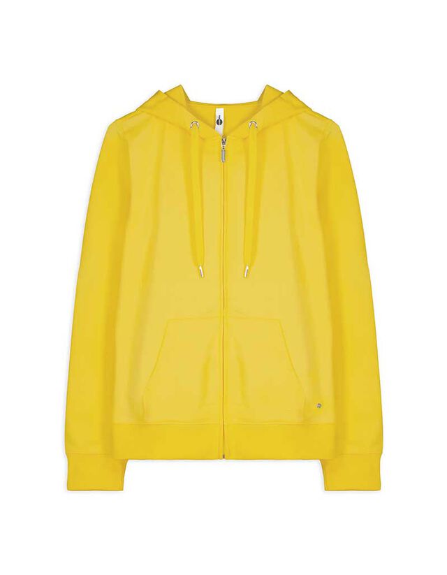 Winterjacke Takko Jacke Gelb Hoodie Sweatshirt Jacke Gelb