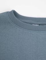 Sweatshirt - Glitzerprint - türkis