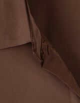 Blouse - Satijn - donkerbruin