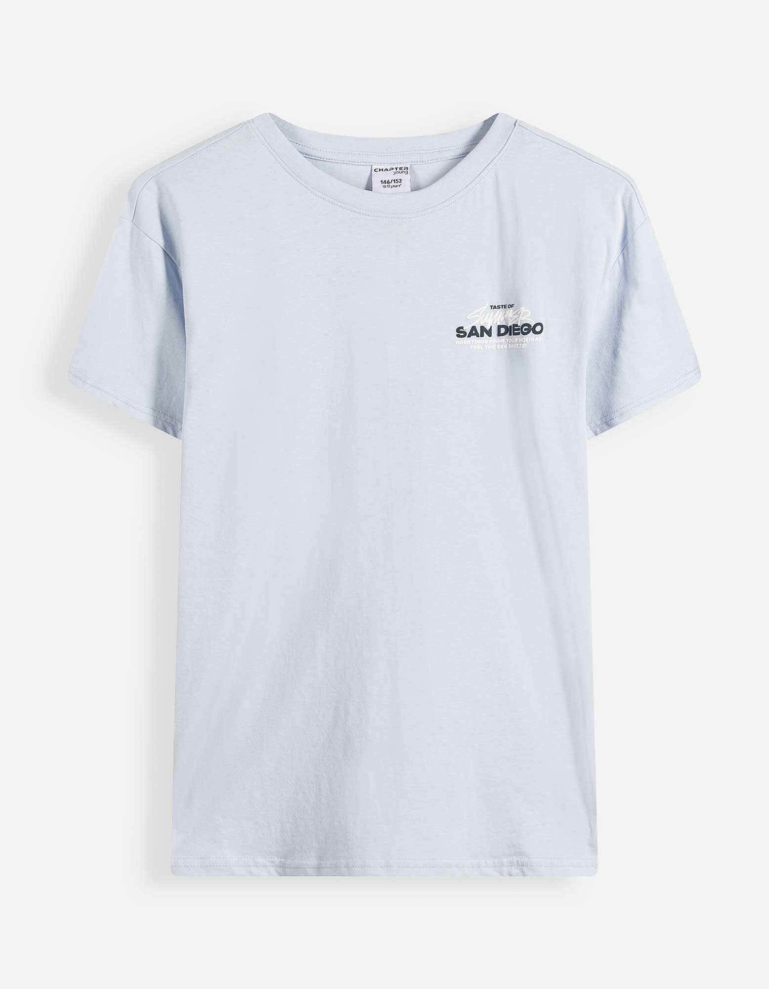 Souprava  tričko a kalhoty - Spadl&aacute; ramena - Modra