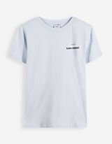 Souprava  tričko a kalhoty - Spadl&aacute; ramena - Modra