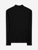 Tričko s dlouhým rukávem - Viskóza - cerná